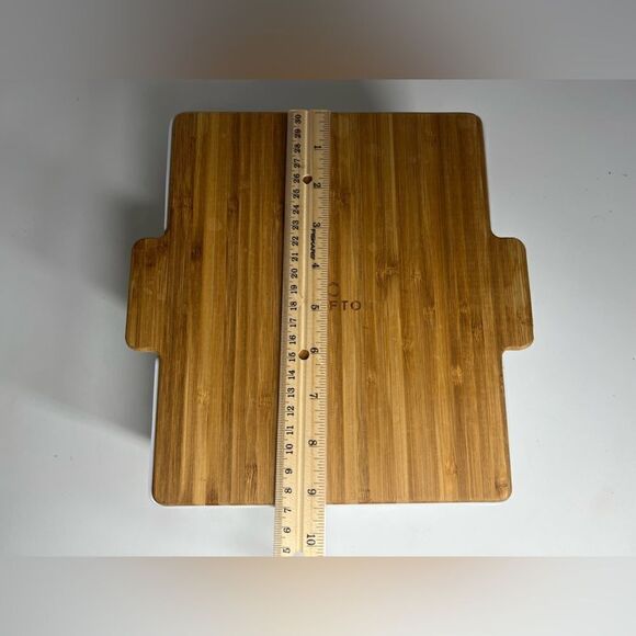 CROFTON Bread and Dip Set 3 Piece - Bowl, Dipping Tray, Bamboo Cutting Board - Picture 5 of 9